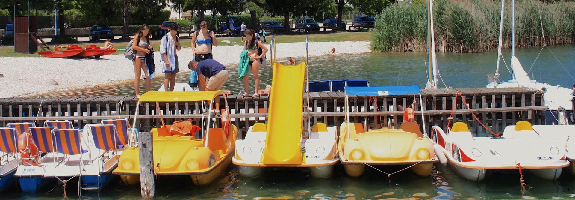 pedalboats at the pieri